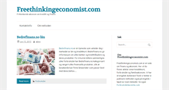 Desktop Screenshot of freethinkingeconomist.com
