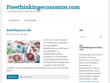 Tablet Screenshot of freethinkingeconomist.com